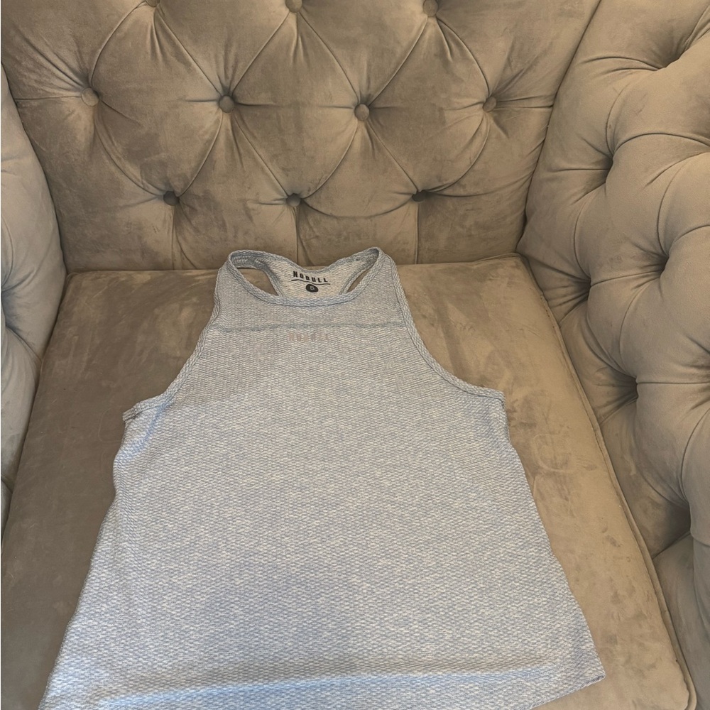 NOBULL Heathered Light Blue Tank Top - Picture 2 of 5